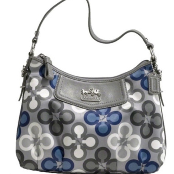 Coach Madison Clover Bag in Blue and Gray 🎉 - Picture 2 of 9